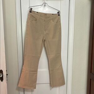 MOTHER the Weekender Khaki Flare Jeans 31